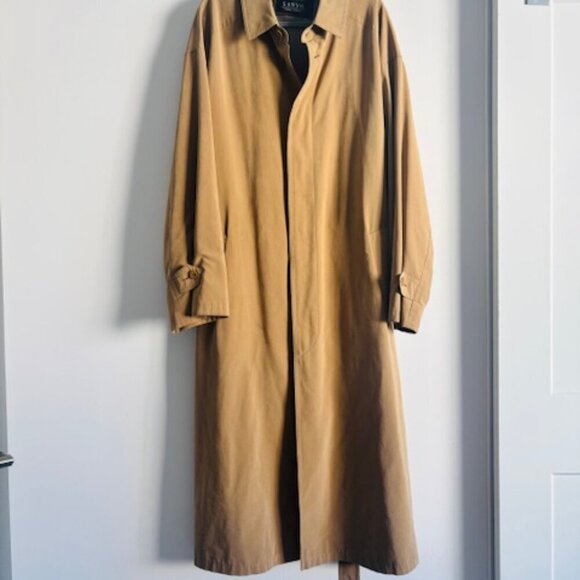 1990s Sanyo by Carol Cohen Lightweight Trench Coat size Large - Picture 1 of 8
